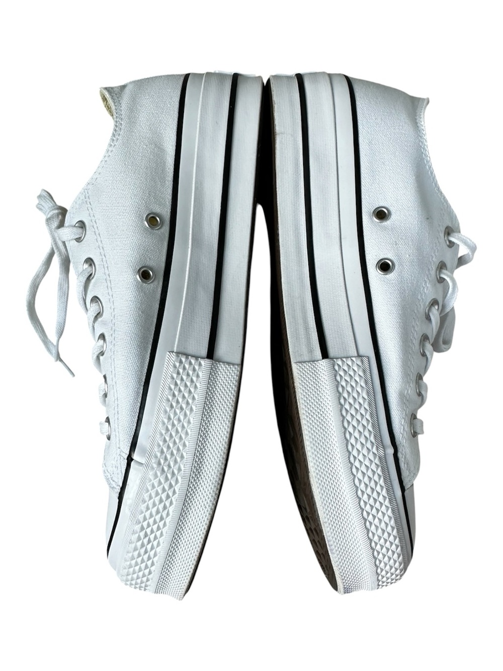 CONVERSE Chuck Taylor All Star Lift Platform Low Top Black/White Women's 8.5 - Picture 8 of 13